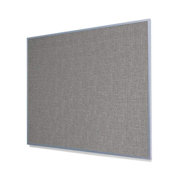 Guilford of Maine FR701 Grey Mix Cork Board with Narrow Light Aluminum Frame